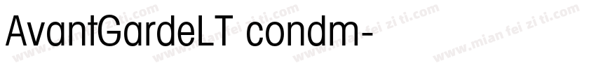 AvantGardeLT condm字体转换